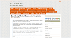 Desktop Screenshot of blogabouthealthcare.co.uk